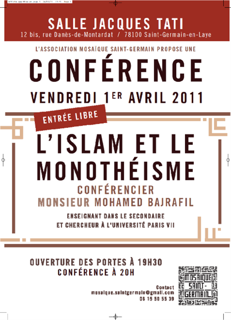 Conférences l’islam et le monothéisme